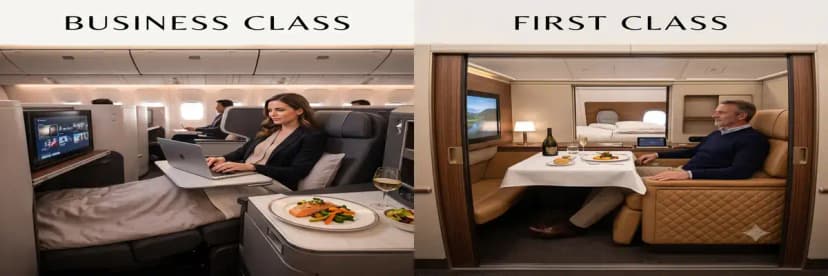 Business Class vs First Class Flights