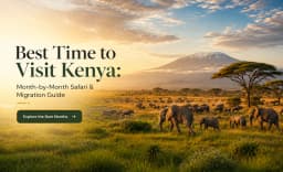 Elephants in Amboseli National Park during Kenya's dry safari season with Mount Kilimanjaro in the background.