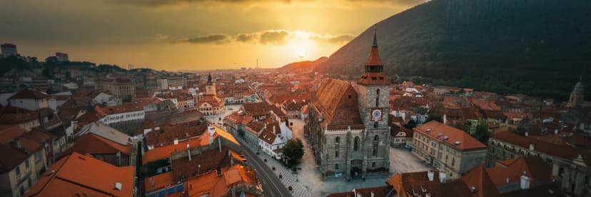 Travel to Brașov through mountain scenery