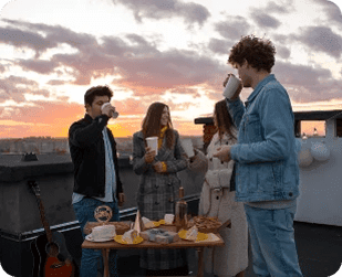 rooftop dinner