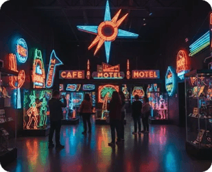 Explore the Museum of Neon Art